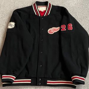 CCM NHL Classics Detroit Red Wings Melton Wool Varsity Jacket - Adult Size: XL